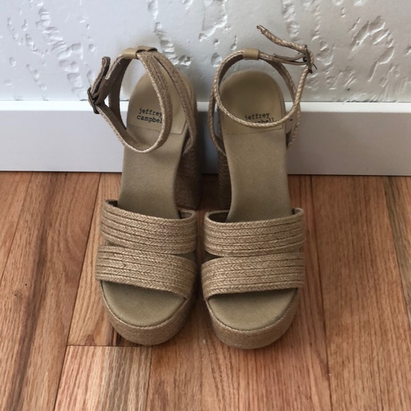 SOLD NEW Jeffrey Campbell✨Yawl Ankle Strap Platform Sandal - Picture 3 of 9